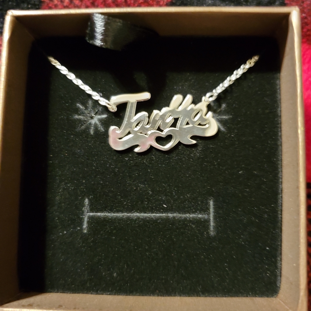 Sterling Silver Tanya Name Necklace